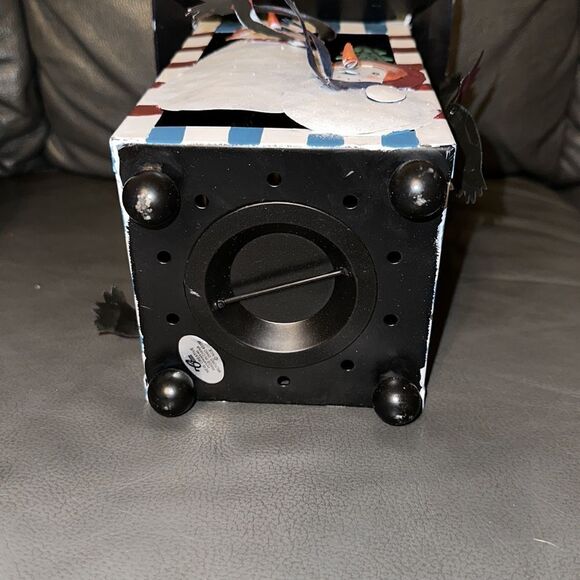 Tin Metal Snowman Candle Light Lantern Christmas Holiday Decor - Picture 6 of 7